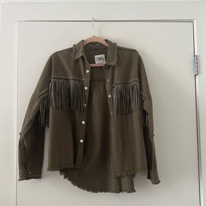 Zara fringe jacket